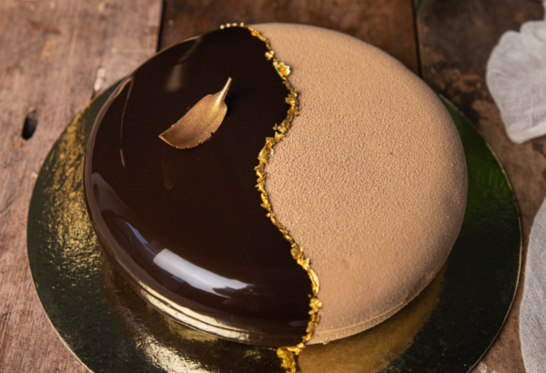 Eggless Chocolate Raspberry Entremet