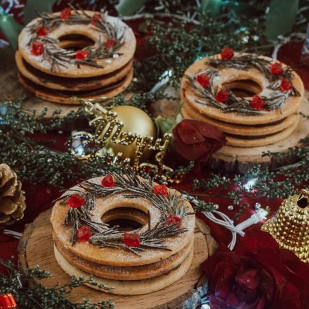 Christmas Wreath Cookies